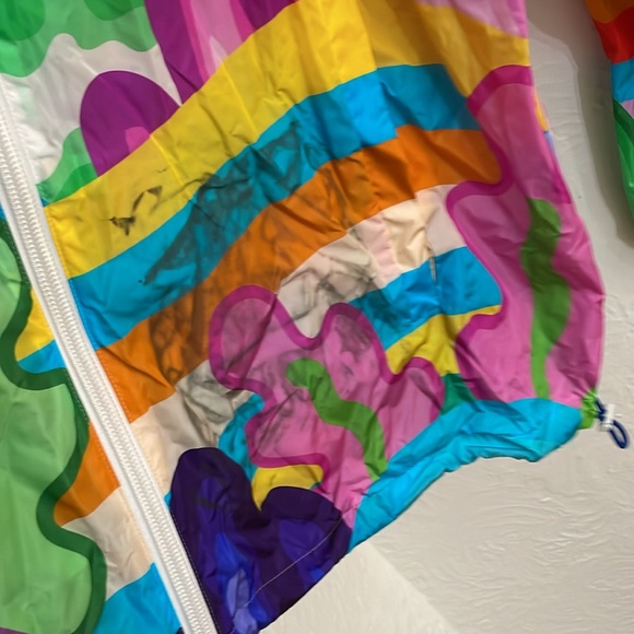 DSQUARED2 Men's Gouache Windbreaker Size XL In Fantasy (damaged) - Picture 7 of 10